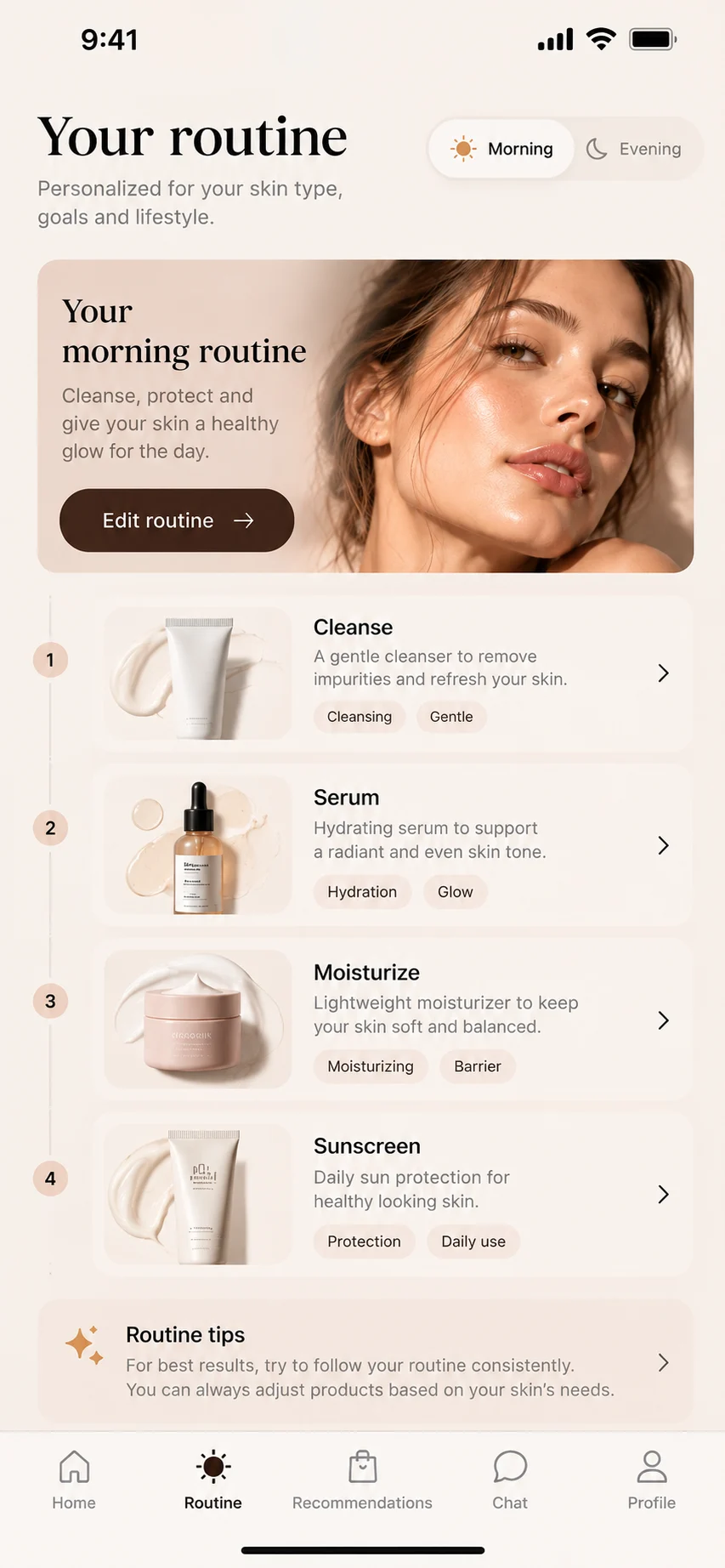 Routine screen